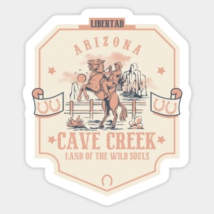 Cave Creek Arizona wild west town Sticker